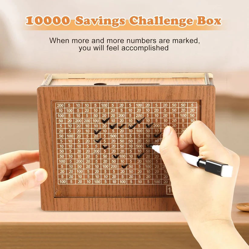 Money Saving Challenge Box (Piggy Bank)