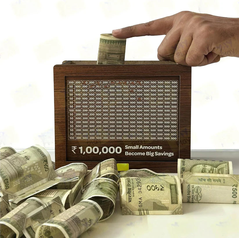 Money Saving Challenge Box (Piggy Bank)